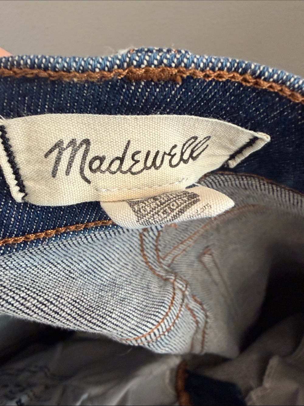 Madewell Mid-Rise Stovepipe Jeans Size 27 Dark Wash Straight Leg Stretch - Picture 5 of 8